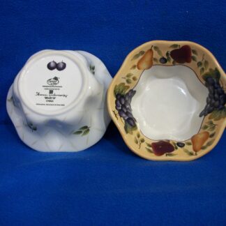 Sonoma Villa branded bowl showing both top and bottom views.