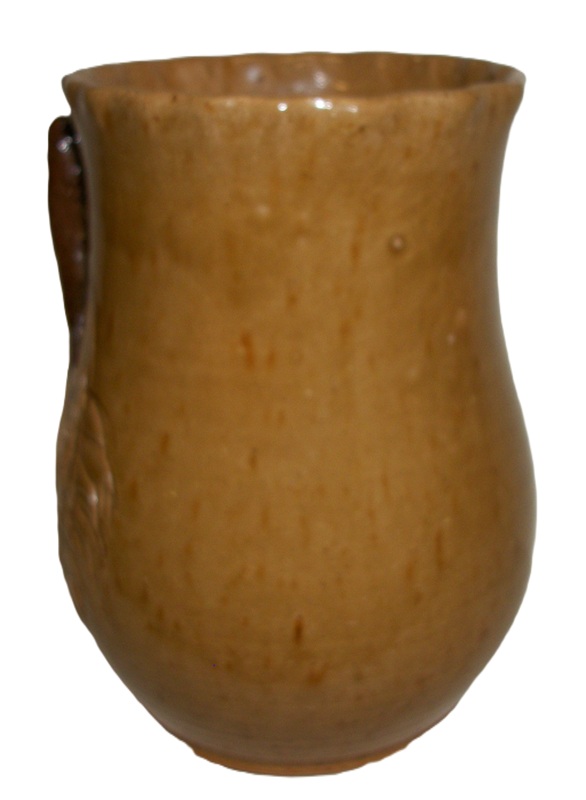 Cat face art pottery vase signed Sandy Cole 2010 North Cole Pottery - Image 5