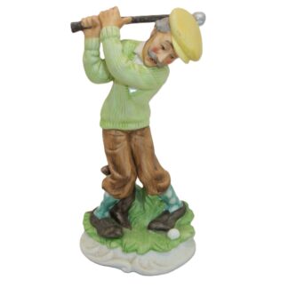 Lefton # 2570 Golfer figurine 7.5 inches tall.