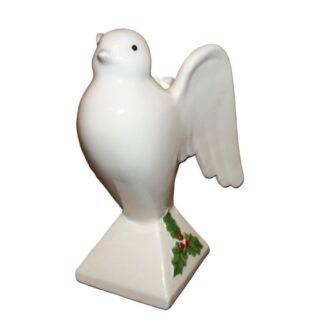 Lefton Christmas Dove candle holder - Left