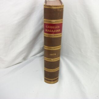 View of book spine for Cassel's Magazine 1879