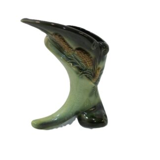 Hull Parchment and Pine Cornucopia Vase S 2 L