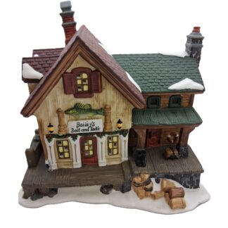 O'Well Novelty lighted house "Bailey's Bait and Tackle"