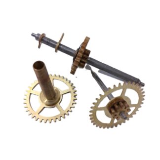 Sessions center shaft with intermediate and hour wheels