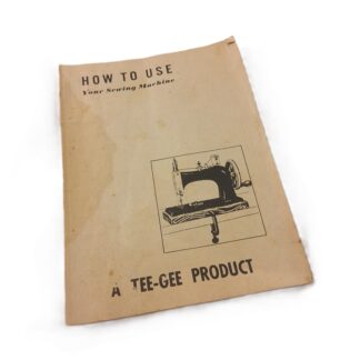 front of tee gee toy sewing machine manual